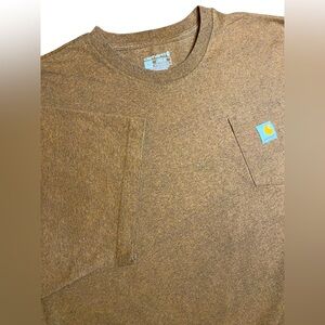 Carhartt Oiled Walnut Heather Loose Fit Heavyweight Pocket Tee Men’s XL Work